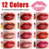 Novobey 12 Pcs Mini Capsule Lipstick Set Cute Capsule Long Lasting Non-Stick Cup Lipstick 12 Colors Mini Capsules Lipstick Velvet Matte Lipstick Set (12 Colors)