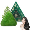 Omexry Nature Triangle Shampoo Bar Usman Grass Shampoo Bar Natural Seven Green Soap For Hair Care Nourish For Women & Men (2Pc)