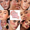 Reepic Cosmer Matte Blush Powder Palette Blending Mood Cheek 4 Blendable Shades Korean Fairy Pink Blusher In Lightweight Smooth Powder Vegan Makeup (Taro 2# 1.84 Ounces)