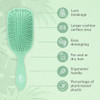 Wet Brush Go Green Paddle Detangler Hair Brush Green - Ultra-Soft Intelliflex Detangling Bristles With Aquavent Design For Spreading Hair Treatments Evenly - Pain- For Wet & Dry Hair