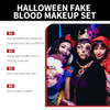 Zgxhga Halloween Fake Blood Makeup Kit - 3Pcs Coagulated 1.41Oz + Spray 1.76Oz + Dripping 1.76Oz Realistic Fake Bloods Makeup Kit For Cosplay Sfx Makeups Stage Horror Film