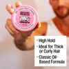 REUZEL Pink Grease Pomade Strong All Day Hold Oil-Based Styling Wax Medium Shine Easy To Wash Out For All Hair Types