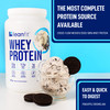 LEANFIT WHEY PROTEIN Cookies & Cream – 100% Whey Protein Powder 25g Protein Per Serving – Grass-Fed Gluten-Free BCAAs Amino Acid - 26 Servings 851g Tub