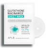 APLB Glutathione Niacinamide Sheet Mask 10pcs  LIPO GLUTA NIAC CEN 13.7% 0.85 FL.OZ/Korean Skincare Deep hydration & Soothing Sensitive Skin Improve skin elasticity