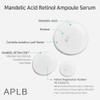 APLB Mandelic Acid Retinol Ampoule Serum  MANDEL RETIN CEN 34.0% 1.35 FL.OZ/Korean Skincare Acne care Exfoliant Wrinkle care Revitalize for gentle and improve skin texture