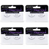 Ardell False Eyelashes Glamour Strip Lashes 114 - Black Lightweight Natural Look Lashes Reusable Fake Eyelashes for Any Special Occasions 4-Pack