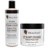 HealFast KP Bump Eraser Cream 4 Oz – Soften Nourish Rough and Bumpy Skin with 2% BHA – Keratosis Pilaris - For All Types – No Scrubbing Required – Fragrance and Paraben