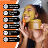 Minimo Glow Turmeric Face Scrub (Unscented) With Heart Applicator - Infused with Turmeric, Manuka Honey, Cinnamon, and Chamomile - Face Scrubber for All Skin Types - 5 FL OZ (147 ML)