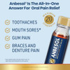 Anbesol Maximum Strength Liquid Instant Oral Pain Relief For Toothaches Mouth Sores Gum Braces & Denture Pain Ada Accepted 0.41 Oz