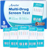 Areta 5 Panel Urine Drug Test Kit [5 Pack] Testing Marijuana(Thc) Cocaine(Coc) Opiates(Opi) Amp Bzo At Home All Drugs Screening Tests Kit #Adtp754