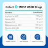 Areta Multidrug Screen Test For Marijuana (Thc) Cocaine Amphetamine Morphine Methamphetamine 5 In 1 Home Urine Drug Testing Kit 5 Pack #Adtp254