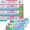 Auromere Ayurvedic Herbal Toothpaste Cardamom Fennel Foam Vegan Natural Non Gmo Sls Fluoride Gluten With Neem & Peelu (4.16 Oz) 3 Pack
