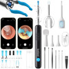 Bebird R1 Ultra Ear Wax Removal Ear Cleaner With Camera Ear Scope Wax Remove Ear Pick With Ear Otoscope Tweezers Visual Dropper Cleaning Kit Ear/Nose/Throat Examination Tool For Family