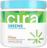 Cira Daily Greens Naturally Sweetened Organic Spirulina Superfood Powder With Premium Antioxidantrich Ingredients For Debloating Digestion & Energy Mixed Berry 30 Servings