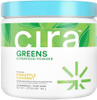 Cira Daily Greens Naturally Sweetened Organic Spirulina Superfood Powder With Premium Antioxidantrich Ingredients For Debloating Digestion & Energy Mixed Berry 30 Servings