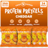 Crisp Power High Protein Pretzels Variety Pack With Sea Salt Sesame & Everything 28G Plantbased Protein Per Bag Low Carb Crunchy No Added Sugar Ketofriendly Vegan Snack 1.75 Oz 6 Pack