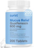 Curist Guaifenesin 600 Mg Extended Release Tablets (200 Dye Tablets) Expectorant Mucus Relief Uniqus Guaifenesin 600 Mg (Bulk Pack)