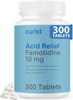 Curist Famotidine 10Mg Bulk Pack (300 Count Tablets) Acid Reflux Medicine For Heartburn Relief Otc Maximum Strength Stomach Acid Reducer Anti Acid Relief Tablets For Indigestion Heartburn Relief