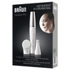 Braun Face Epilator Facespa Pro 910, Facial Hair Removal for Women, 2 in 1 Epilating and Cleansing Brush