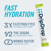 Dripdrop Hydration Electrolyte Powder Packets Watermelon Berry Orange Lemon & Zero Sugar Lemon Lime 64 Count