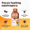 Focus Factor Extra Strength Focus + Energy Shots 12 X 2Oz Bottles (Peach Mango Flavor) Powered By Nootropics With Caffeine Ltheanine Ginkgo Bacopa Ltyrosine Alpha Gpc