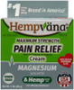 Hempvana Magnesium Maximum Strength Pain Relief Cream Hemp Seed Oil Fastacting Targeted Relief Arthritis Back Knees & More High Blood Pressure Safe Made In Usa Asseenontv
