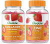 Lifeable Collagen & Vitamin C + Zinc 50Mg Gummies Bundle Great Tasting Vitamin Supplement Gluten Gmo Chewable Gummy