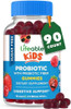 Lifeable Sugar Probiotics With Prebiotics Fiber For Kids “ Great Tasting Natural Flavor Gummy Supplement “ Keto Friendly Probiotic Chewable “ 90 Gummies