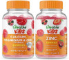 Lifeable Calcium Magnesium & Zinc Kids + Zinc Kids Gummies Bundle Great Tasting Vitamin Supplement Gluten Gmo Chewable Gummy