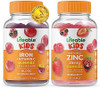 Lifeable Iron & Vitamin C Kids + Zinc 25Mg Kids Gummies Bundle Great Tasting Vitamin Supplement Gluten Gmo Chewable Gummy