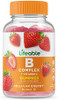 Lifeable Probiotic 2 Billion Cfu + B Complex Gummies Bundle Great Tasting Vitamin Supplement Gluten Gmo Chewable Gummy