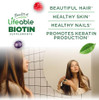 Lifeable Teens Biotin 10000Mcg Gummies Vitamin B7 Vegan Biotin Supplement Great Tasting Biotin Gummies For Hair Growth Healthy Skin And Nails Biotin Vitamins For Teens 90 Gummies