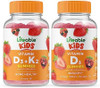 Lifeable Vitamin D3 + Vitamin K2 Kids + Vitamin D Kids Gummies Bundle Great Tasting Vitamin Supplement Gluten Gmo Chewable Gummy