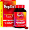 Megared Extra Strength 500Mg Omega3 Krill Oil Supplement With Epa/Dha No Fishy Aftertaste Supports Heart Health 80 Count Softgels (2 Pack)