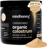 Mindhoney Organic Colostrum Premium Cacao Flavored Superfood Powder Gut Health & Immunity Skin & Hair Antiaging Performance & Recovery Grassfed Pastureraised 30 Servings