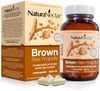 Naturanectar Brown Bee Propolis Nsf Contents Premium Brazilian Propolis Gluten Supplement With Flavonoids Flavb And Pwe Naturally Sourced Through Ethical Beekeeping (60Pcs.)