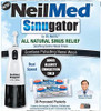 Neilmed Sinugator Cordless Pulsating Nasal Irrigator (Dual Speed) With 30 Premixed Packets And 3 Aa Batteries Black (Pack Of 1)