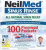 Neilmed Sinus Rinse All Natural Relief Premixed Refill Packets 100 Each (Pack Of 2)