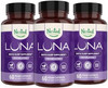 Nested Naturals Luna Herbal Sleep Supplement With Melatonin Valerian Root Chamomile 180 Vegan Capsules (3Pack) 60 Capsules Per Bottle