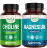 Nested Naturals Choline Bitartrate & Magnesium Glycinate Chelate Stack Relaxation Sleep Support Cognitive Performance (210 Count)