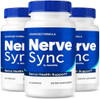 Nutravibe (3 Pack) Nerve Sync “ Daily Nerve Support Formula With A Balanced Blend For Healthy Nerve Function Comfort & Wellness Nervesync Easytoswallow Pills For Everyday Use (180 Capsules)