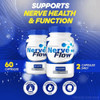 Nutravibe Nerve Flow “ Daily Support Formula With A Balanced Blend For Nerve Health Comfort And Function Nerveflow Easytoswallow Pills For Daily Nerve Support (60 Capsules)