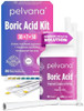 Pelvana Boric Acid Suppositories For Women 30 + 7 Applicators + 50 Ph Test Strips Total Of 87 Piece Kit For Vaginal Odor Thirdparty Verified & Bottled In The Usa Feminine Health Odor Solution