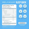 Relaxium Sleepquick Gummies Sleep Aid + Gut Health & Immune Support 5 Mg Melatonin Vitamin D3 + Prebiotic & Probiotic Blend Gluten & Drug Lemon Flavor 60 Gummies