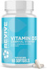 Revive Md Vitamin D3 Supplement 5000 Iu “ High Potency Cholecalciferol For Immune Support Calcium Absorption Bone & Muscle Health “ Nongmo Dietary Supplement No Fillers (60 Softgels 60 Servings)