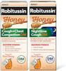Robitussin Honey Dm Max Cough Plus Chest Congestion And Robitussin Maximum Strength Honey Nighttime Cough Dm Adult Formulas 2 X 8 Fl Oz Bottles