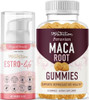 Smnutrition Peach Flavored Maca Gummies (30 Servings) And Estriol Cream Original Formula (84 Servings)