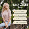 Smnutrition Black Cohosh Gummies For Menopause Relief Hot Flashes & Night Sweats 50Mg Black Cohosh Root For Women Gluten Vegetarian Nongmo Hormone Balance Support Yummy Peach Flavor 60 Gummies