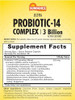 Sundance Probiotic14 Complex 3 Billion Active Cultures 60 Capsules Nongmo And Gluten Supplement