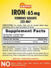 Sundance Iron Supplement Ferrous Sulfate 325Mg 100 Tablets Vegetarian Nongmo And Gluten